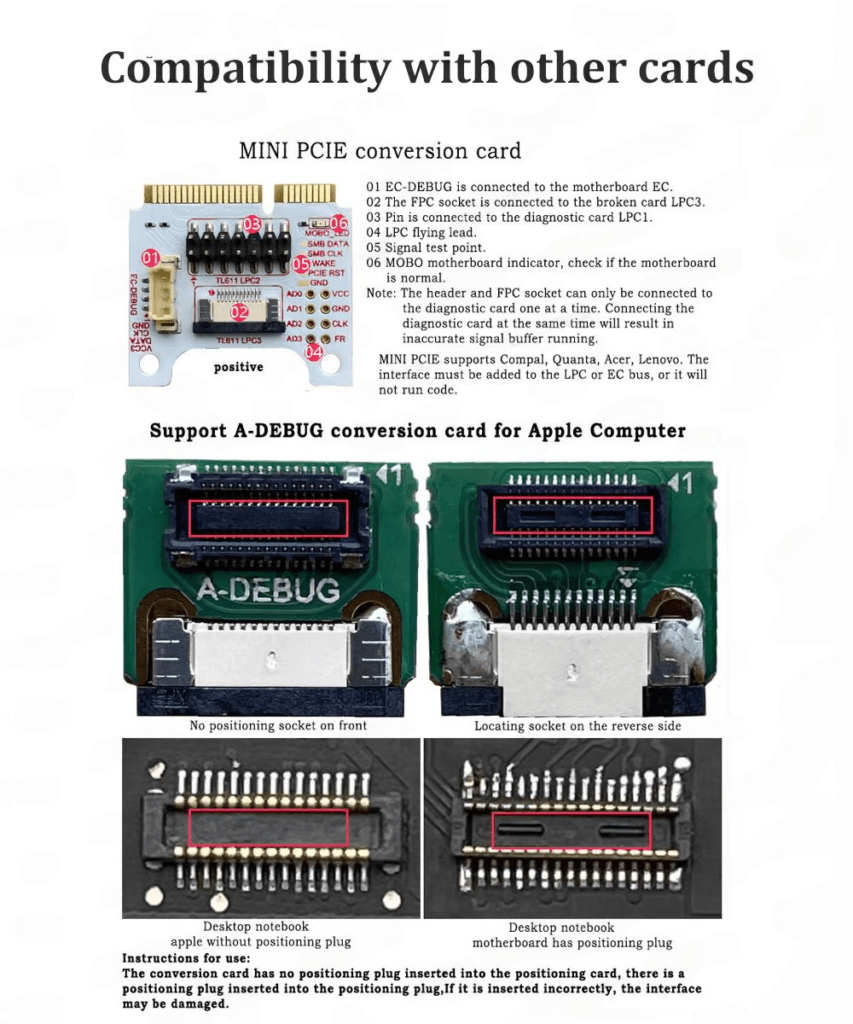 IMPROX® TL611 Pro Multifunction LPC-DEBUG Post PCI Motherboard ...