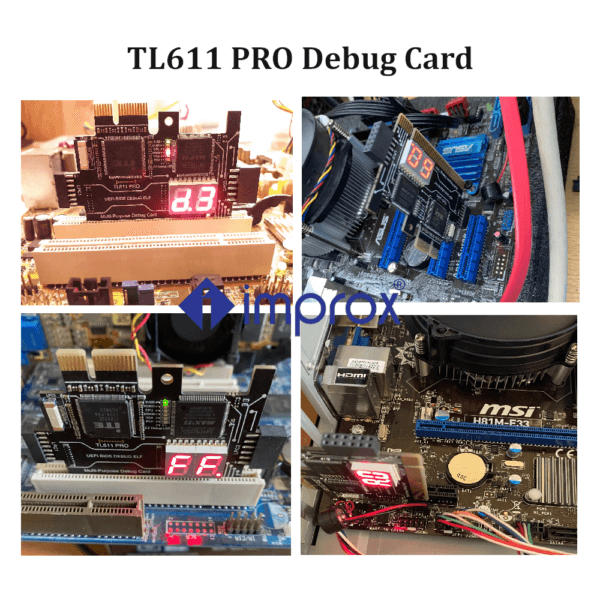 IMPROX® TL611 Pro Multifunction LPC-DEBUG Post PCI Motherboard Diagnostic Tester Card
