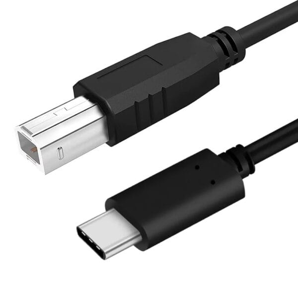 USB Type C to USB B 2.0 Printer Cable