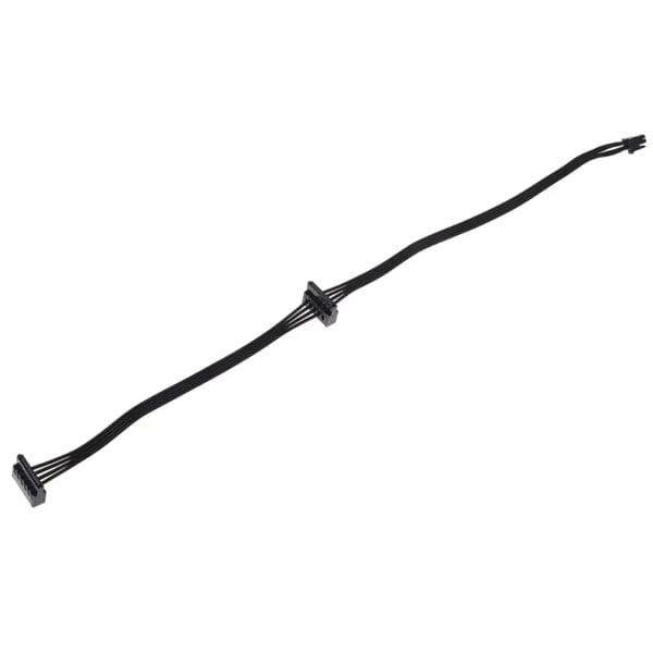 IMPROX ATX Mini 4-Pin to Dual 15-Pin SATA Power Cable, Right-Angle HDD/SSD Power Connector, Compatible with SATA Hard Drives, SSDs, Motherboard (Black)