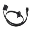 IMPROX ATX BIG 4-Pin to Dual 15-Pin SATA Power Cable, Right-Angle HDD/SSD Power Connector, Compatible with SATA Hard Drives, SSDs, Motherboard (Black)